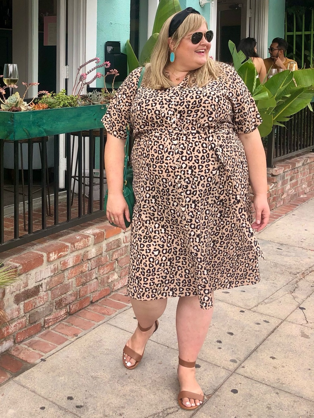 PLUS SIZE ANIMAL PRINT DRESS